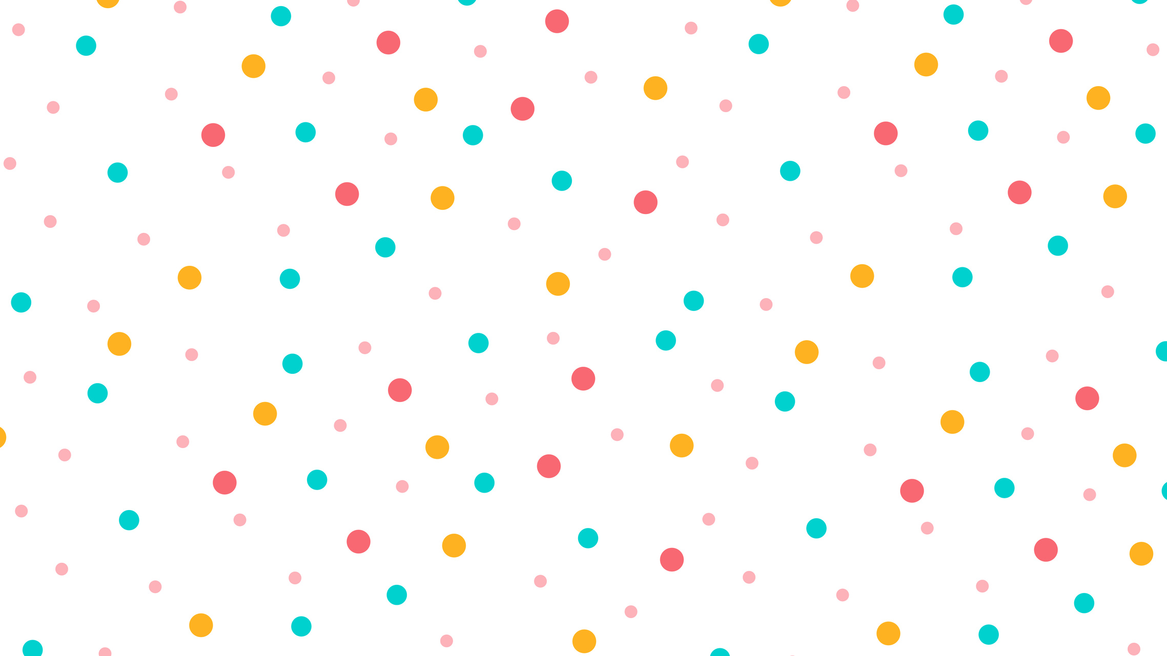 Colorful Dots on White Background